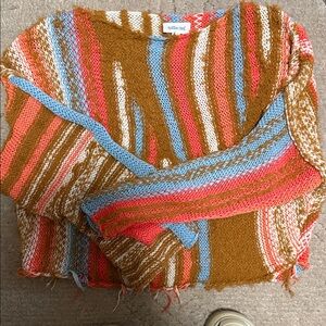 Colorful Striped Women's Cardigan